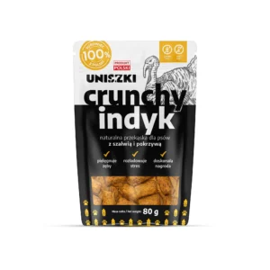 UNISZKI Crunchy indyk - Szałwia Pokrzywa 80g