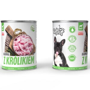 TUF TUF Mokra karma dla psa z królikiem 400g