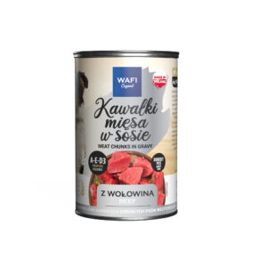 WAFI Puszka kawałki mięsne z wołowiną dla psa 415g