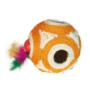 ARQUIVET Piłka z sizalu z piłką i piórami 11,5 cm