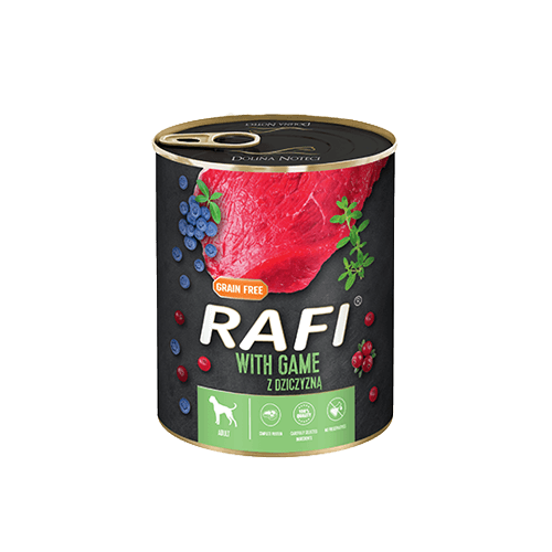 Rafi z dziczyzną, borówką i żurawiną 12 x 800 g - obrazek 2
