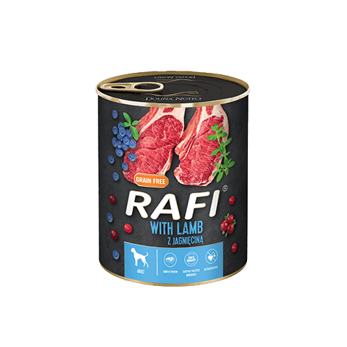 Rafi z jagnięciną, borówką i żurawiną 12 x 800 g - obrazek 2