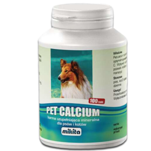 Mikita Pet Calcium - preparat witaminowy z magnezem i wit. C 100 tab.