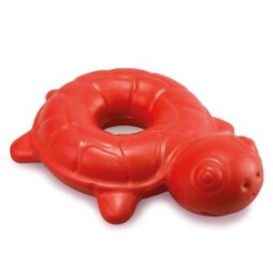 ARQUIVET Pływający żółw z piszczałką dla psów - 18 cm zabawka TPR